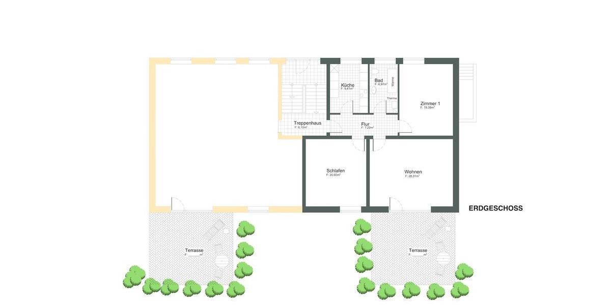 Hochparterre Edemissen - 3 Zimmer, 90 m&sup2;, 765&euro; | Angebot:26613122