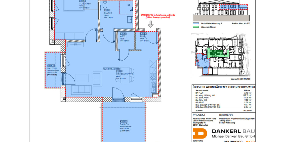 Etagenwohnung Willmering - 2 Zimmer, 80 m&sup2;, 710&euro; | Angebot:25866601