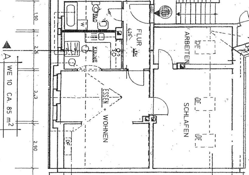 3 Zimmerwohnung Dachgeschoss zu vermieten. 4 Monate mietfrei zimmer