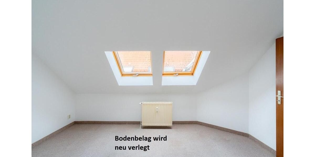 Moderne Dachgeschosswohnung mit sonnigem Westbalkon in zentraler Lage von Pulsnitz 3 zimmer