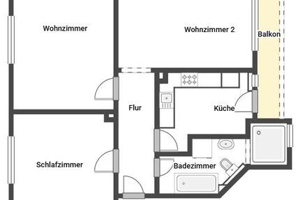 3-Zimmer-Wohnung mit Loggia in Bochum Hiltrop WBS erforderlich 3 zimmer