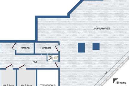 Eisdiele, Blumenladen, Fleischerei, Döner oder....Gewerberäume mit 2 Kühlzellen! 54m² Lager mietfrei - Gewerbeobjekt Mügeln Altmügeln | Angebot:8532301