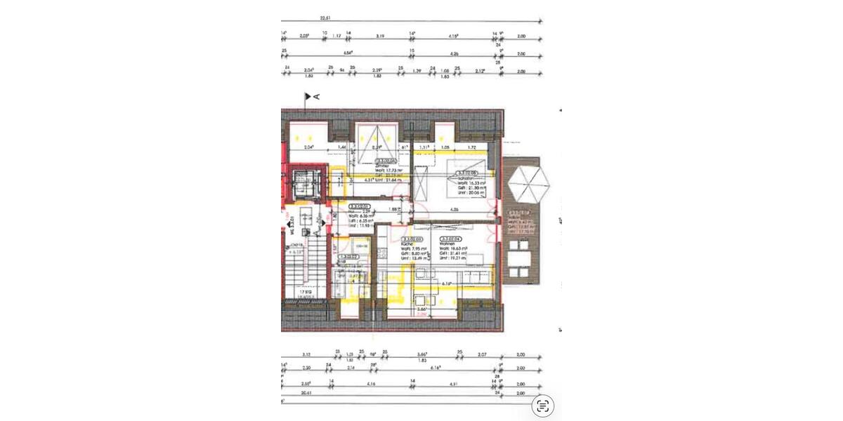 Dachgeschoßwohnung Jena - 3 Zimmer, 78 m&sup2;, 1.100&euro; | Angebot:24847860
