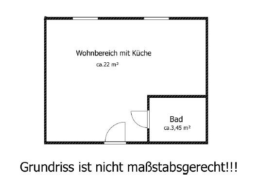 Etagenwohnung Bernsdorf - 1 Zimmer, 36 m&sup2;, 255&euro; | Angebot:21289547