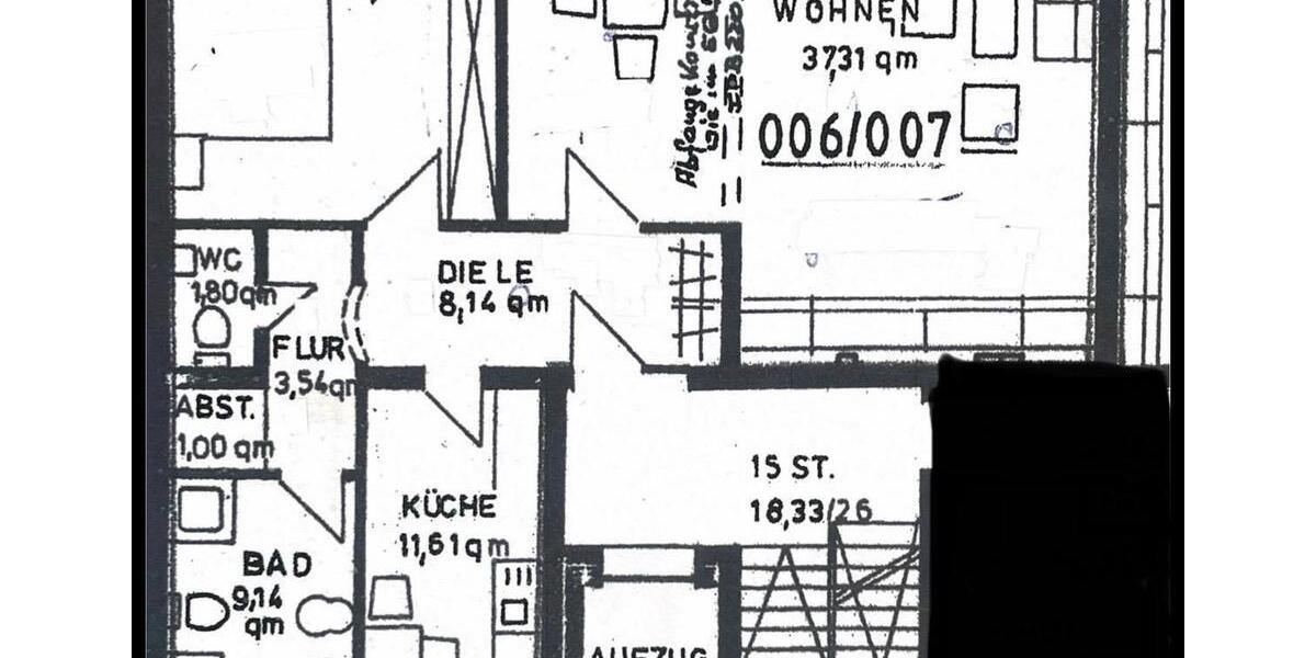 Etagenwohnung Osnabrück Gretesch - 2.5 Zimmer, 87 m&sup2;, 920&euro; | Angebot:26271704