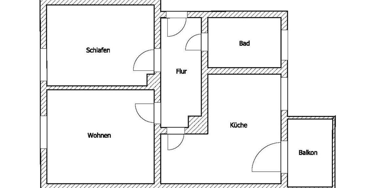 Erdgeschoßwohnung Riesa - 2 Zimmer, 59 m&sup2;, 353&euro; | Angebot:22484685