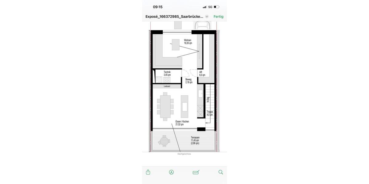 Maisonettenwohnung Saarbrücken Malstatt - 5 Zimmer, 120 m&sup2;, 1.760&euro; | Angebot:26224525