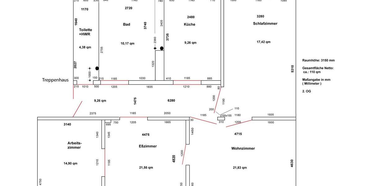 Etagenwohnung Quedlinburg - 4 Zimmer, 110 m&sup2;, 840&euro; | Angebot:26549780