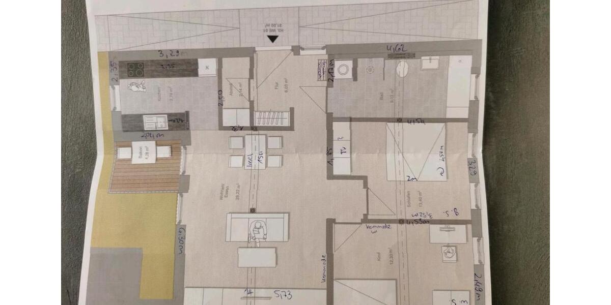 Erdgeschoßwohnung Apolda - 3.5 Zimmer, 81 m&sup2;, 805&euro; | Angebot:25852800