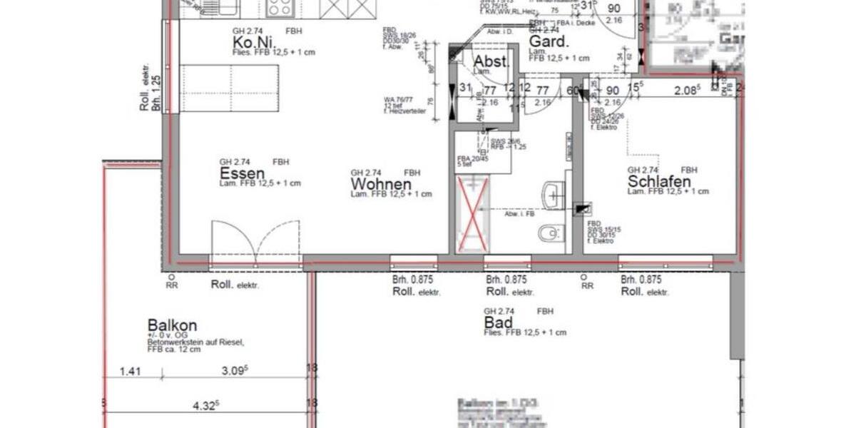 Wohnung zu vermieten - 2,5 Zimmer - 73230 Nabern - ab 01.01.2026 2 zimmer