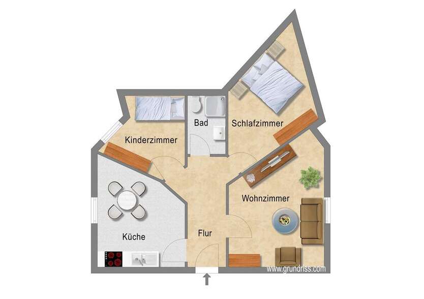 Wohnung zum Mieten in Essen 359 € 60.17 m² 3 zimmer