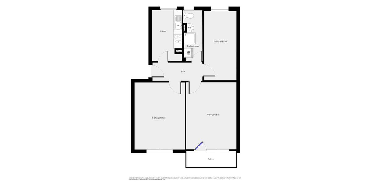 Etagenwohnung Eilsleben - 3 Zimmer, 60 m&sup2;, 347&euro; | Angebot:26144597