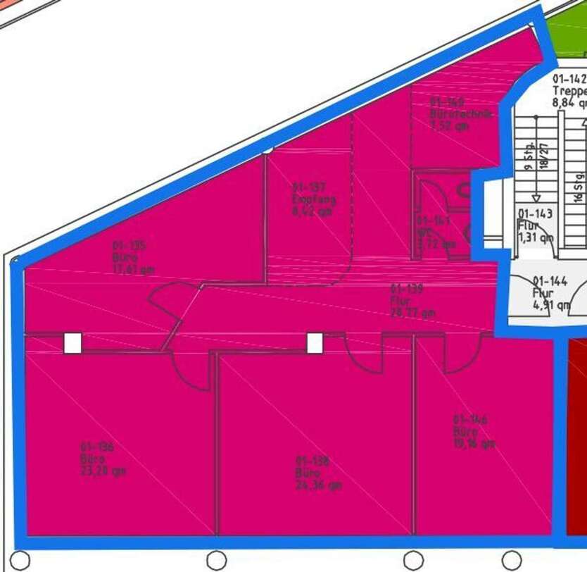 erweiterbare Bürofläche mit 165m² in Top-Lage in Gohlis! 4 zimmer