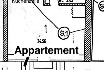 Wohnung Völklingen - 1 Zimmer, 29 m&sup2;, 380&euro; | Angebot:27068910