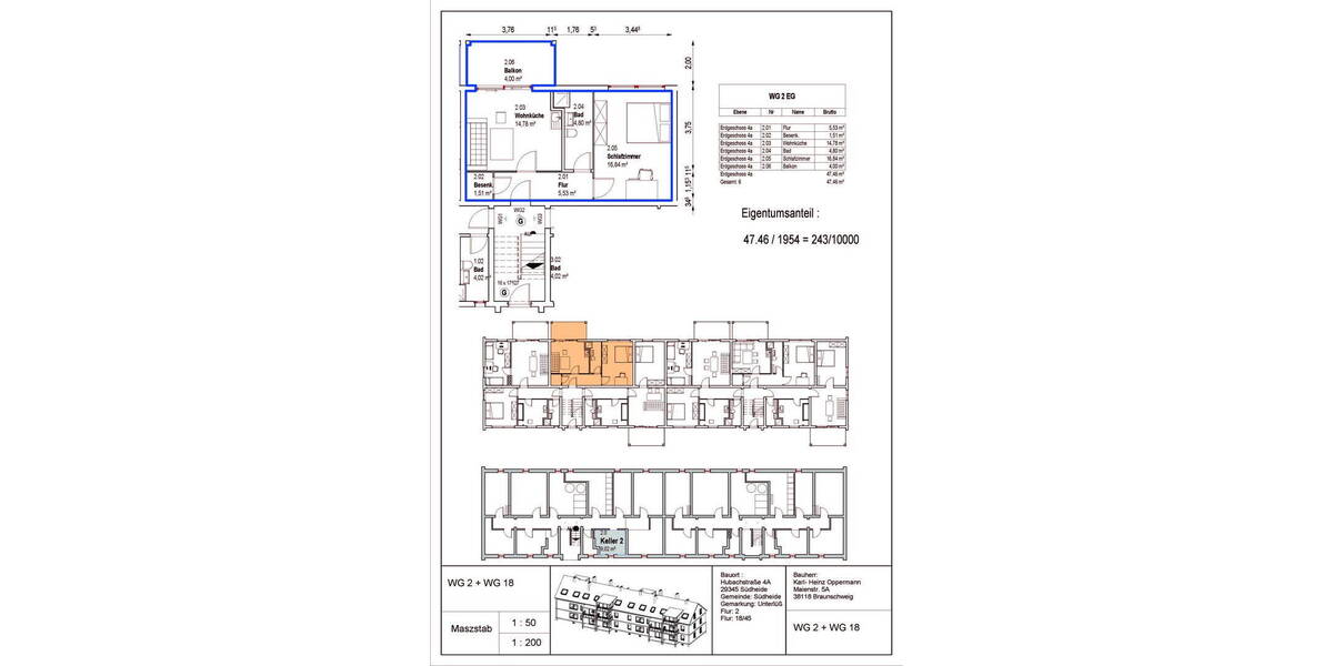 Etagenwohnung Südheide - Unterlüß Unterlüß - 2 Zimmer, 54 m&sup2;, 549&euro; | Angebot:25686693