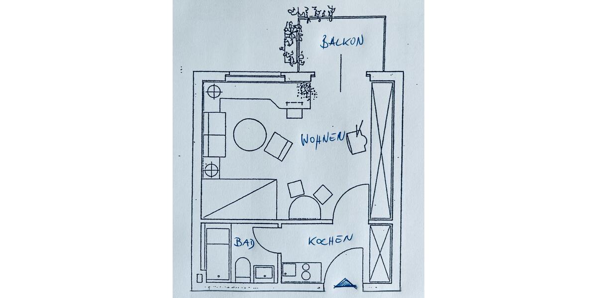 Hochparterre Ketsch - 1 Zimmer, 25 m&sup2;, 750&euro; | Angebot:26024481