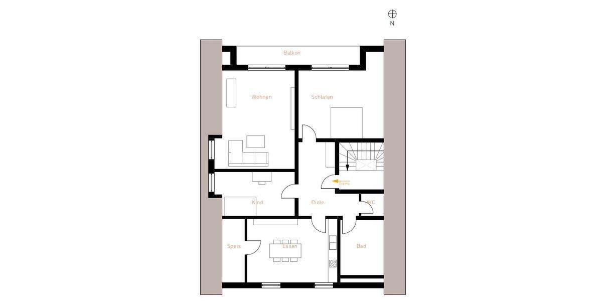 Dachgeschoßwohnung Neuburg an der Donau - 4 Zimmer, 121 m&sup2;, 950&euro; | Angebot:26041339