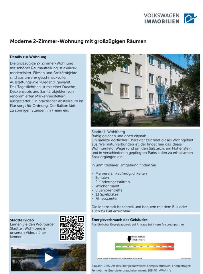 Geräumige 2-Zimmerwohnung mit EBK und Balkon