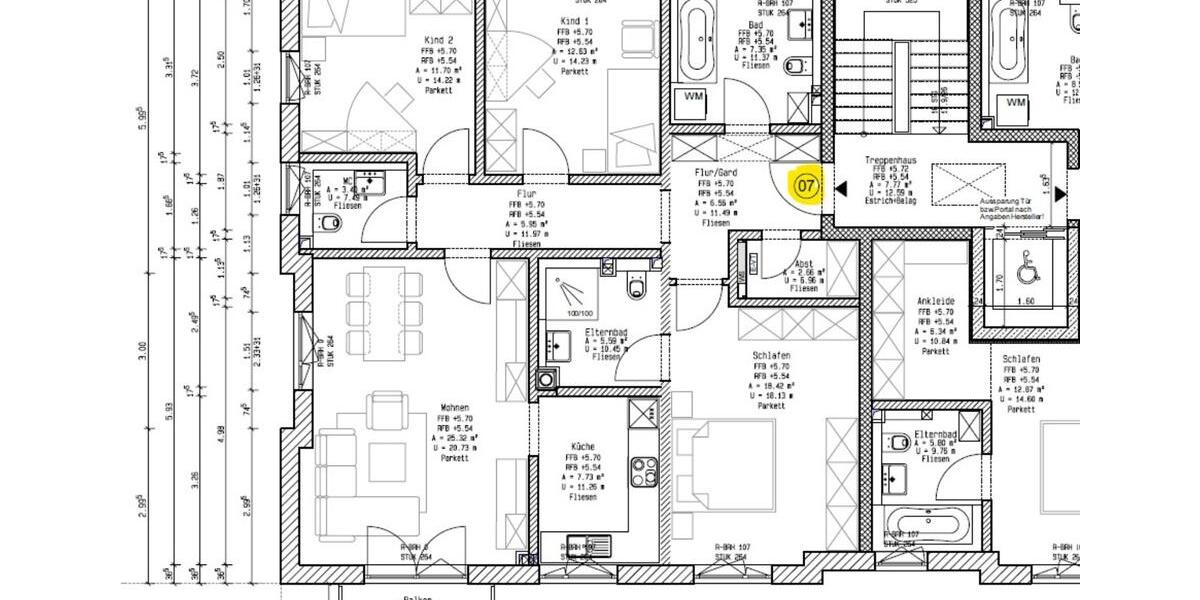 Etagenwohnung Ampfing - 4 Zimmer, 110 m&sup2;, 1.250&euro; | Angebot:24891819