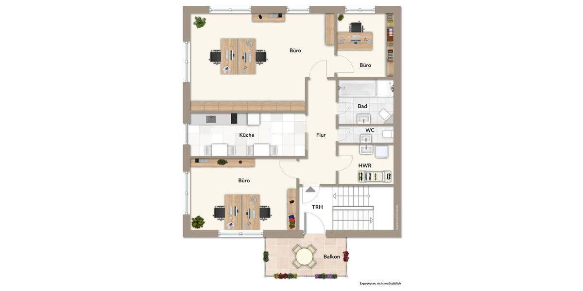Gewerbeobjekt Langenpreising - 3 Zimmer, 105 m&sup2;, 850&euro; | Angebot:25985106