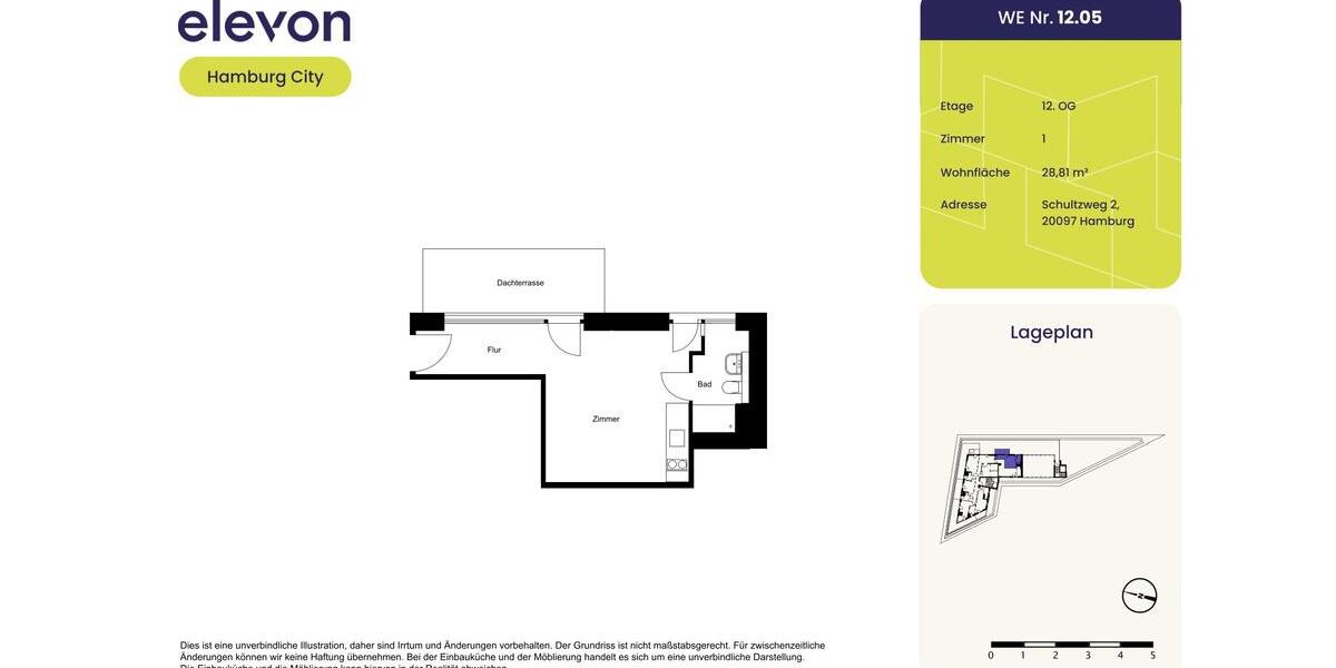 Einfamilienhaus Hamburg Hamburg-Mitte - 1 Zimmer, 29 m&sup2;, 907&euro; | Angebot:26247335