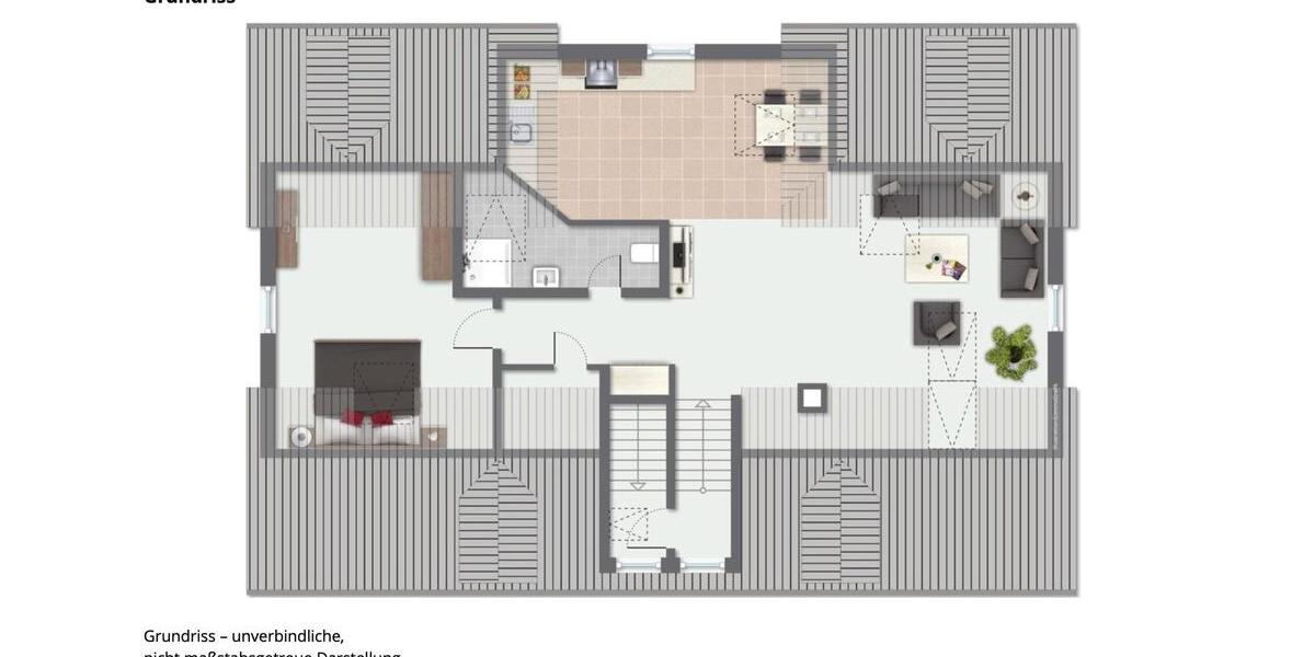 Dachgeschoßwohnung Esslingen am Neckar - 2.5 Zimmer, 49 m&sup2;, 800&euro; | Angebot:26335071