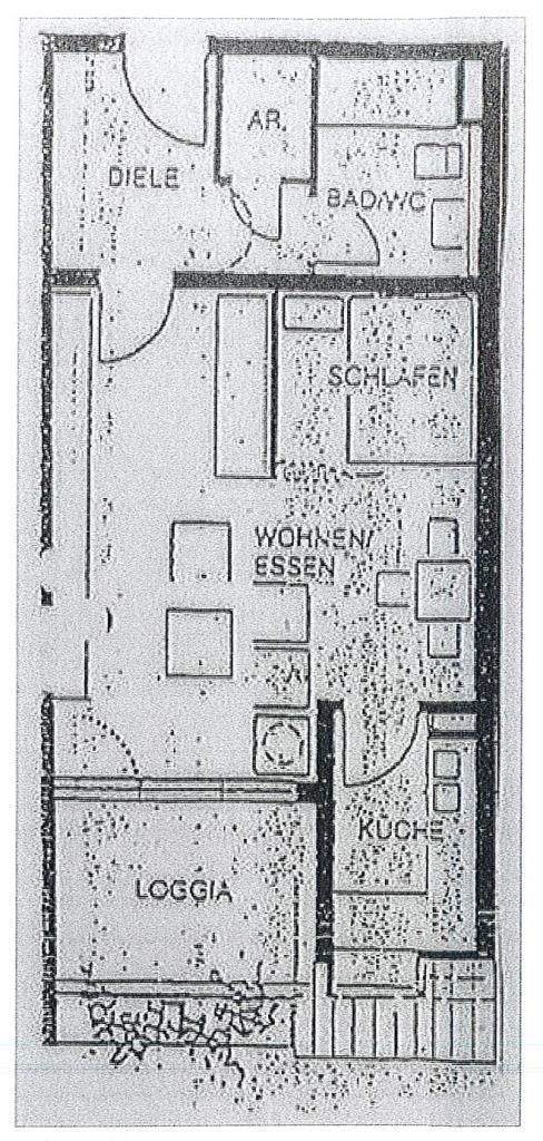 Einfach Zuhause! Möbliertes 1,5-Zimmer-Apartment mit Loggia in Behringersdorf 1 zimmer