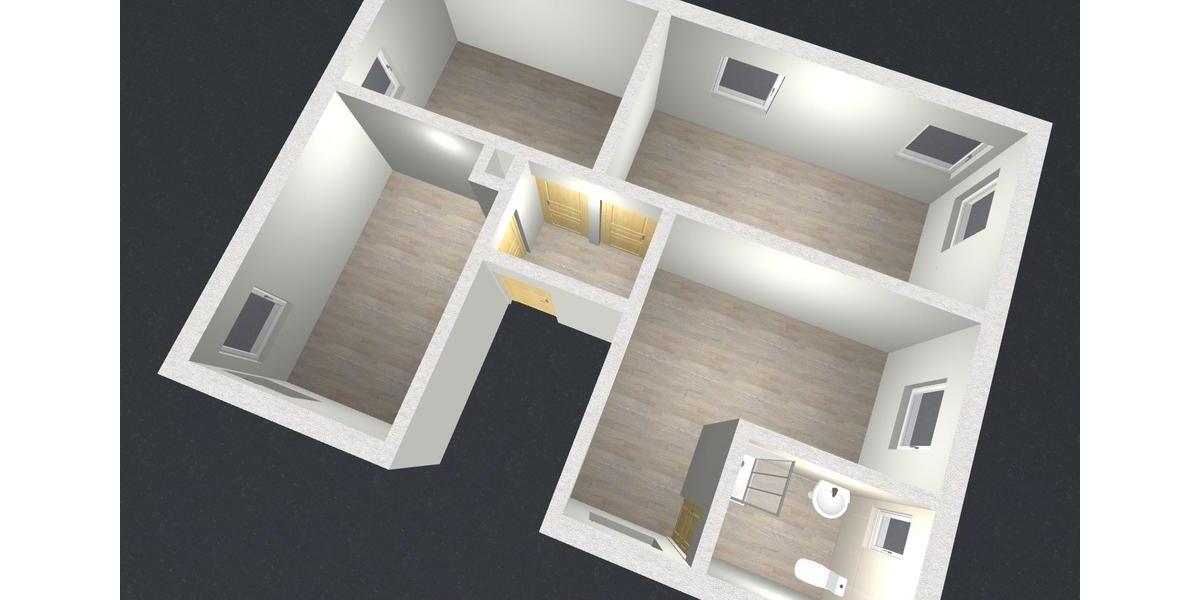 Etagenwohnung Großschirma - 3 Zimmer, 62 m&sup2;, 437&euro; | Angebot:26001993