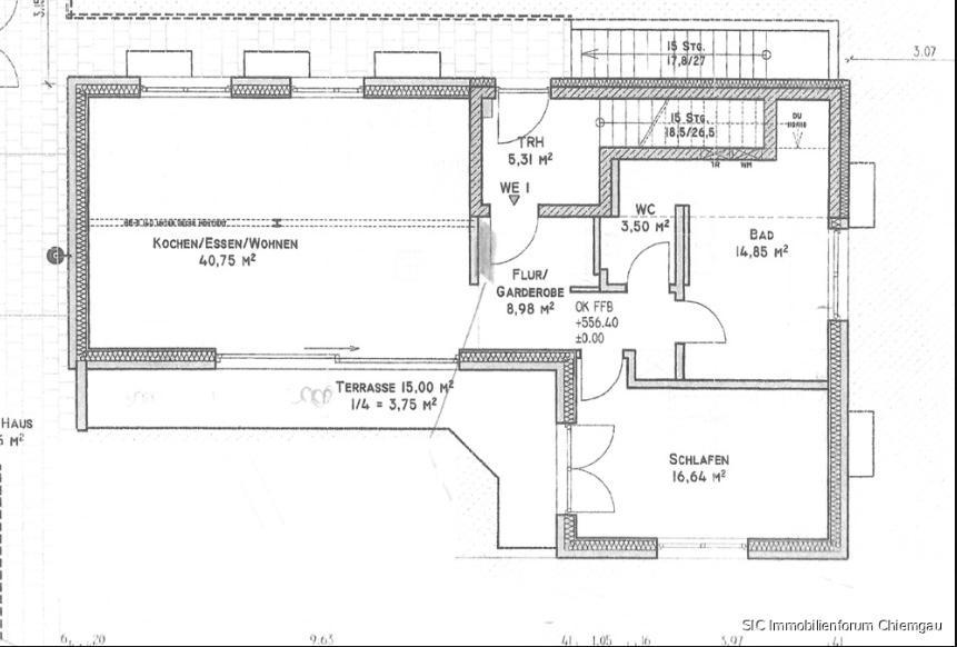 Terrassenwohnung Traunreut Arleting - 2 Zimmer, 95 m&sup2;, 1.250&euro; | Angebot:26662918