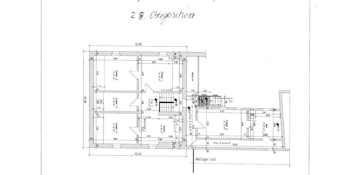 Dachgeschoßwohnung Hünfeld - 5 Zimmer, 110 m&sup2;, 950&euro; | Angebot:25947871