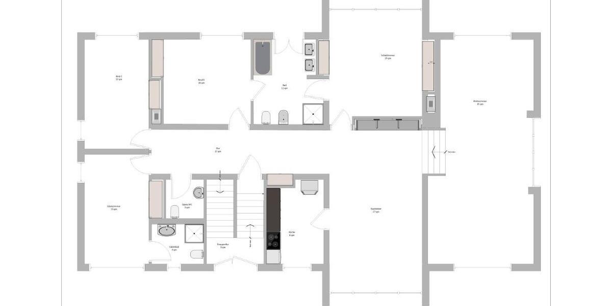 Etagenwohnung Willstätt - 5 Zimmer, 170 m&sup2;, 1.650&euro; | Angebot:26656541