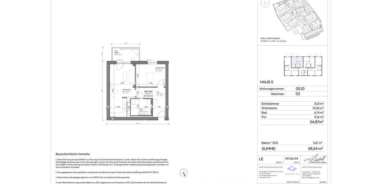 Etagenwohnung Immendingen - 2 Zimmer, 59 m&sup2;, 835&euro; | Angebot:25454868