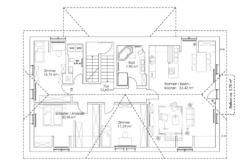 ERSTBEZUG NACH SANIERUNG – BALKON– GRANDIOSER BLICK – GÄSTE-WC – ANKLEIDE - Dachgeschoßwohnung Stolpen Stolpen | Angebot:26067678