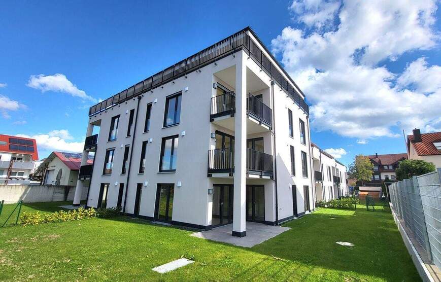 +++NU-Burlafingen, 3-Zi.-Mietwohnung, 85,08 m² Wfl., 2. OG, Küche, Balkon, TG-Stpl.+++ 3 zimmer