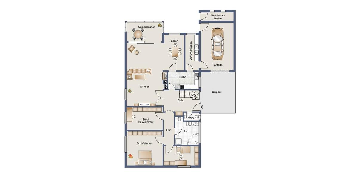 Einfamilienhaus Aurich - 4 Zimmer, 146 m&sup2;, 1.450&euro; | Angebot:24813077