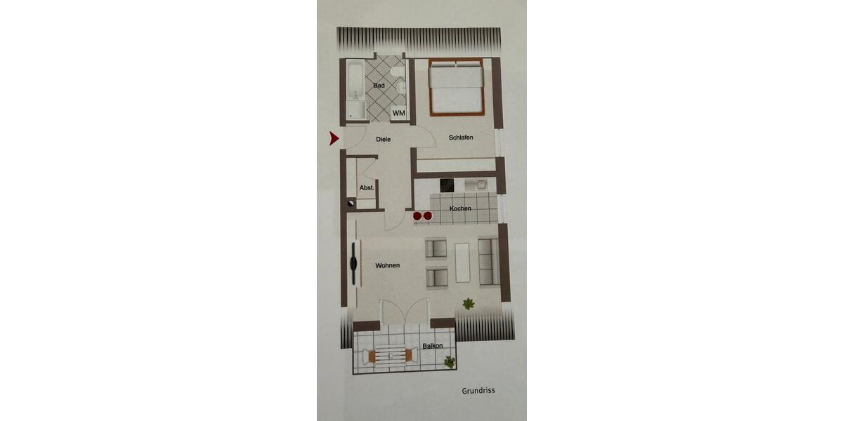 Dachgeschoßwohnung Ihrlerstein - 2 Zimmer, 55 m&sup2;, 510&euro; | Angebot:26625199