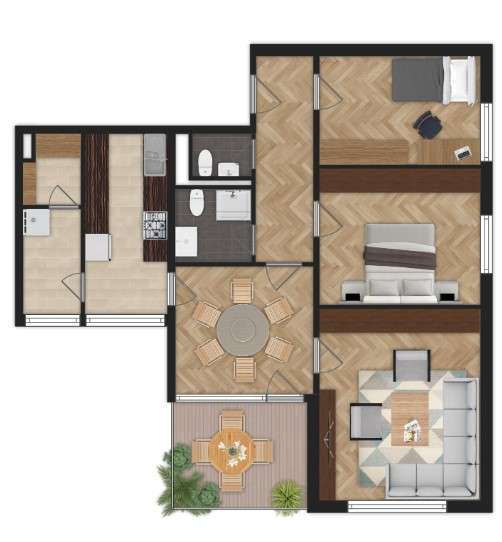 Wohnung zum Mieten in Bielefeld-Sennestadt 800 € 95 m²