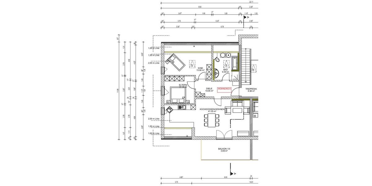 Dachgeschoßwohnung Emmerting - 3 Zimmer, 95 m&sup2;, 1.020&euro; | Angebot:25965976