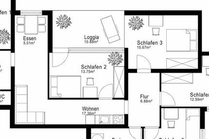 Wohnen auf Zeit Frankfurt am Main Unterliederbach - 5 Zimmer, 18 m&sup2;, 610&euro; | Angebot:26691542