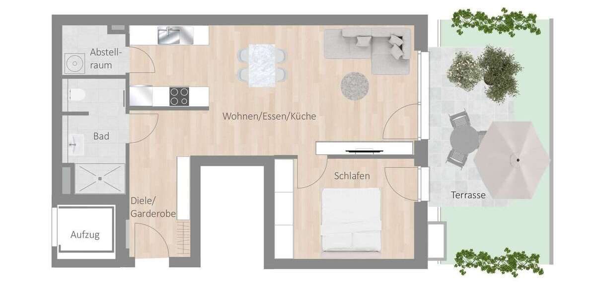 Etagenwohnung Besigheim - 2.5 Zimmer, 66 m&sup2;, 930&euro; | Angebot:27071249