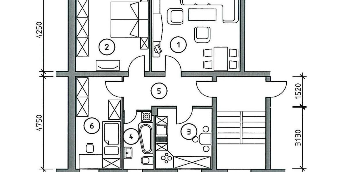 Erdgeschoßwohnung Gröditz - 3 Zimmer, 65 m&sup2;, 370&euro; | Angebot:25783865