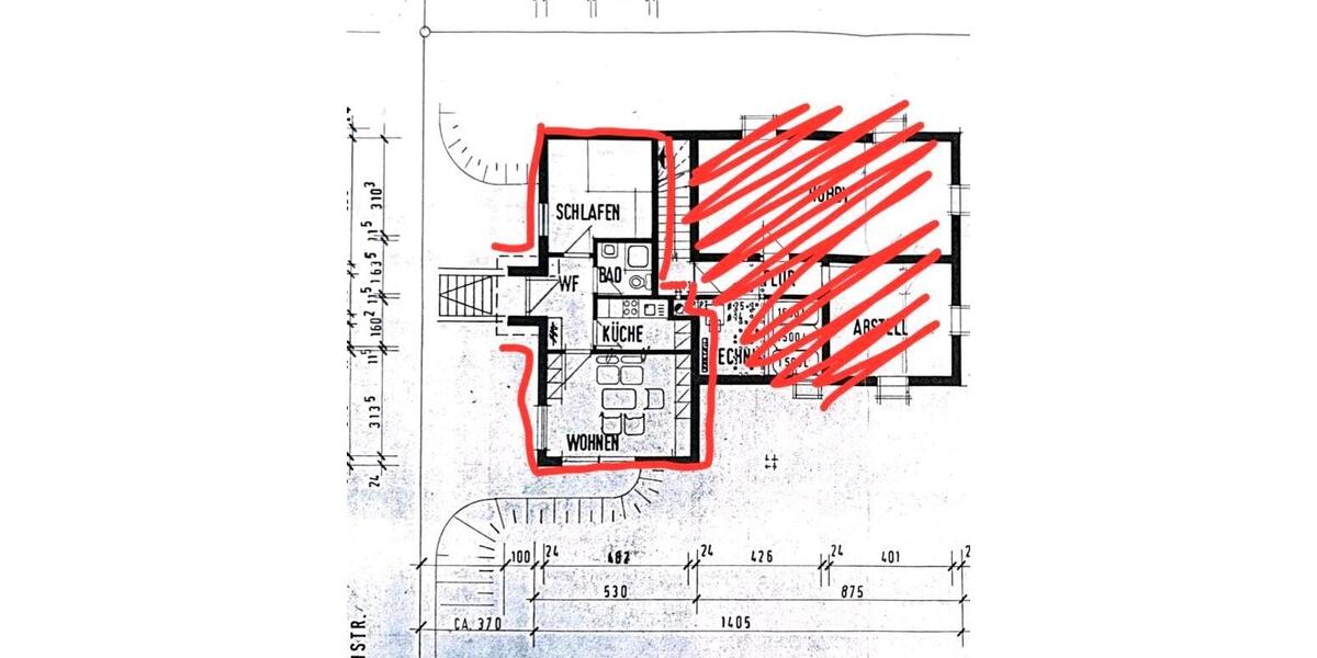 Etagenwohnung Wildberg - 2 Zimmer, 40 m&sup2;, 700&euro; | Angebot:26690174