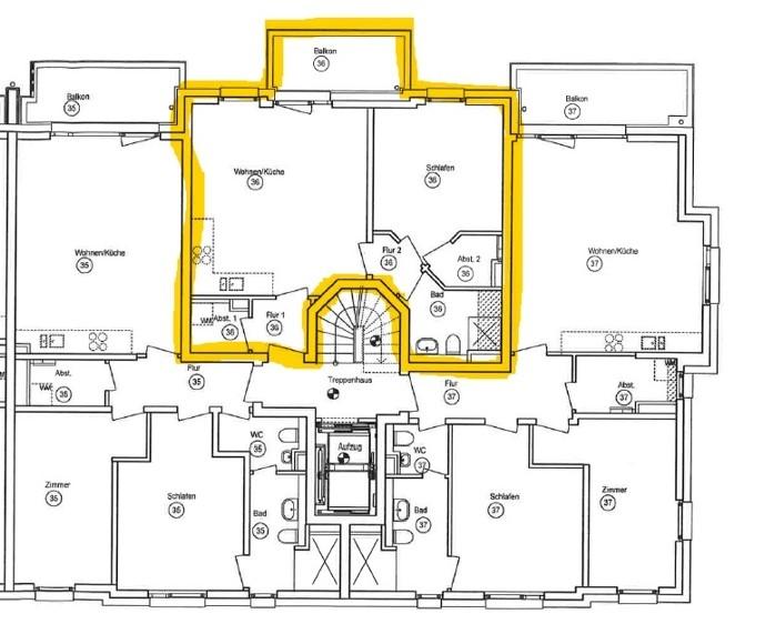 Etagenwohnung Bremen Neustadt - 2 Zimmer, 56 m&sup2;, 850&euro; | Angebot:26648459