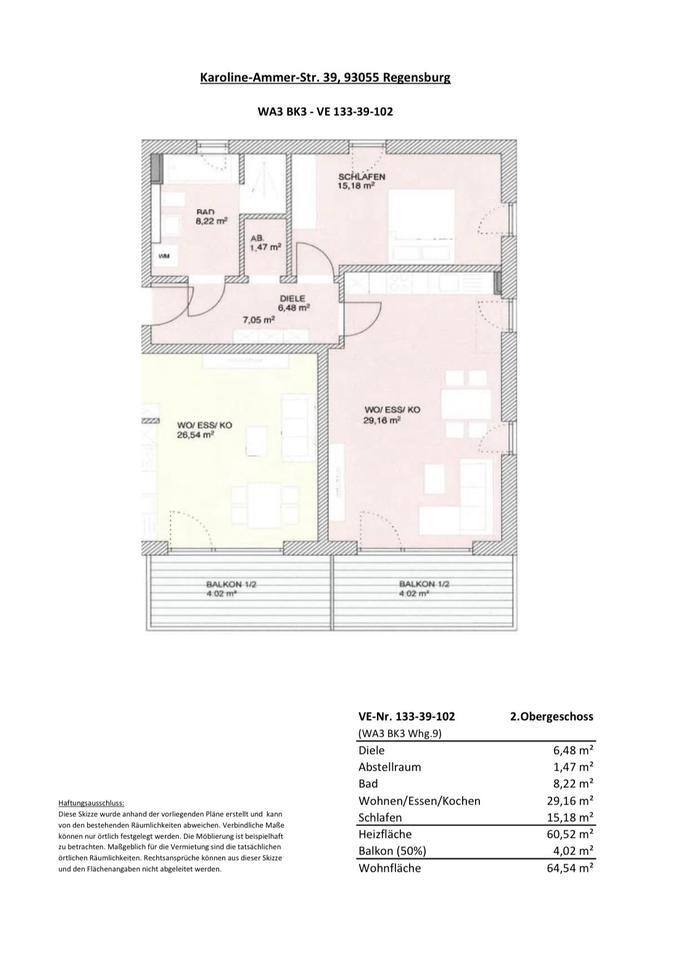 Moderne 2-Zimmer Wohnung | Brandlberg-Keilberg