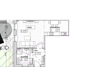 Wohnung Eichendorf - 1 Zimmer, 45 m&sup2;, 650&euro; | Angebot:24845574