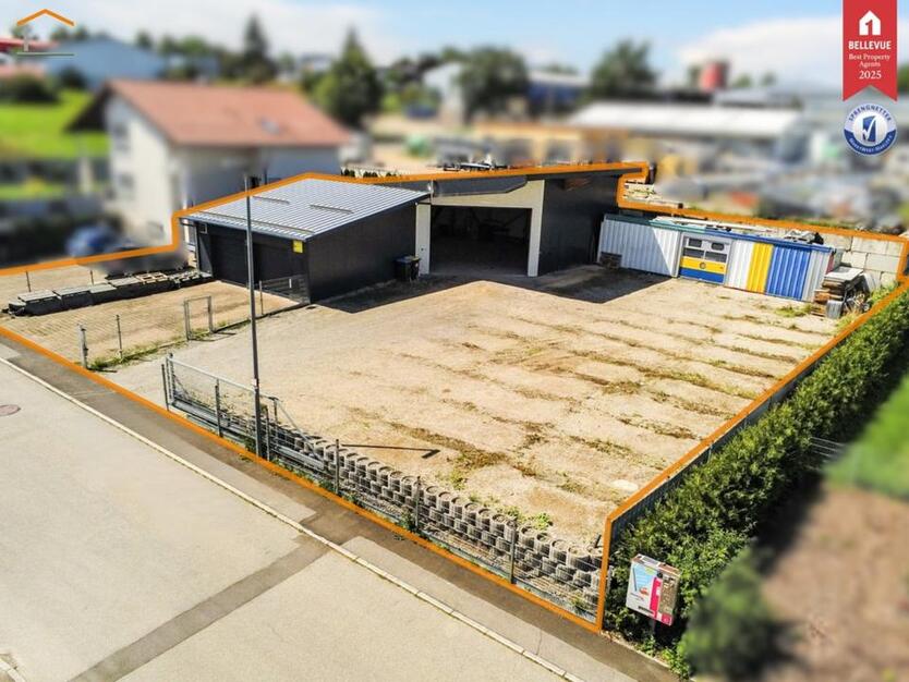 Gewerbegrundstück mit Halle in Neuhausen ob Eck!