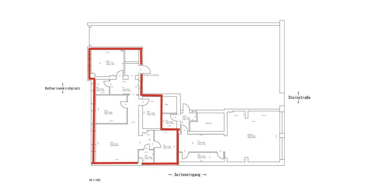Erdgeschoßwohnung Brandenburg an der Havel Bahnhofsvorstadt - 3 Zimmer, 120 m&sup2;, 1.440&euro; | Angebot:26070675