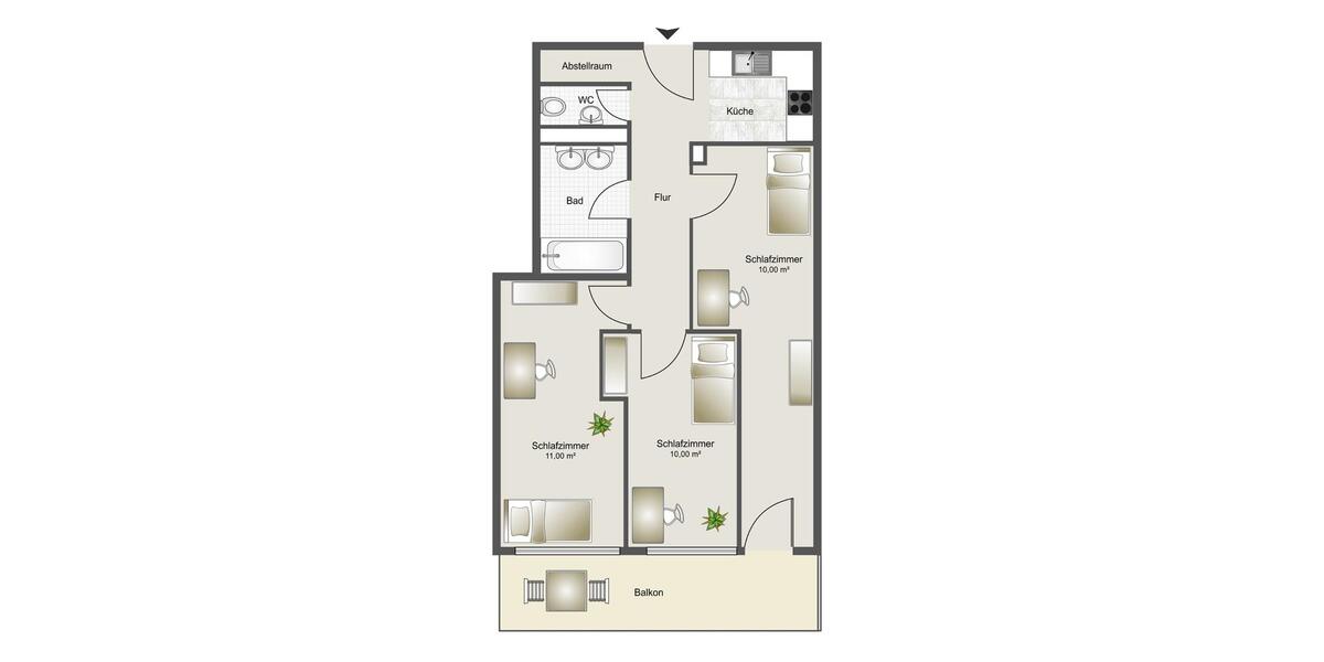 Wohnen auf Zeit München Thalkirchen-Obersendling-Forstenried-Fürstenried-S - 3 Zimmer, 11 m&sup2;, 800&euro; | Angebot:25890745