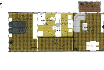 Wohnung Köthen (Anhalt) - 2 Zimmer, 50 m&sup2;, 350&euro; | Angebot:25184479
