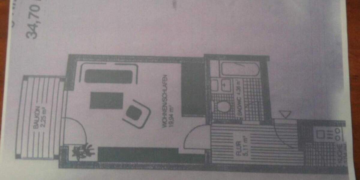 Etagenwohnung Lengenfeld - 1 Zimmer, 35 m&sup2;, 250&euro; | Angebot:23939828